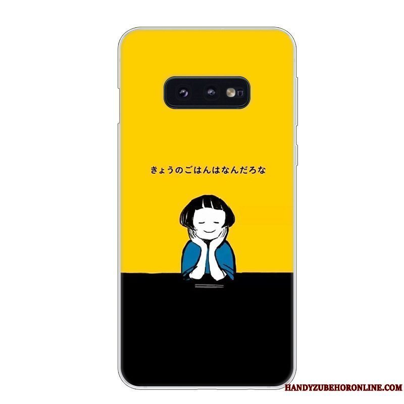 Etui Samsung Galaxy S10e Blød Blå Hvid, Cover Samsung Galaxy S10e Silikone Anti-fald Telefon