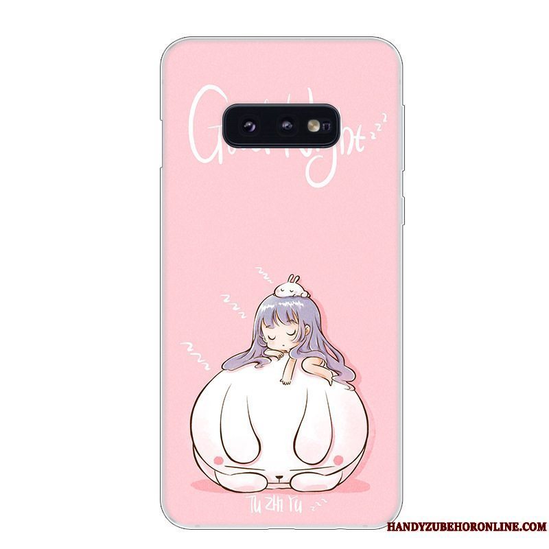 Etui Samsung Galaxy S10e Blød Blå Hvid, Cover Samsung Galaxy S10e Silikone Anti-fald Telefon