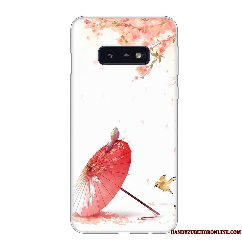 Etui Samsung Galaxy S10e Blød Blå Hvid, Cover Samsung Galaxy S10e Silikone Anti-fald Telefon