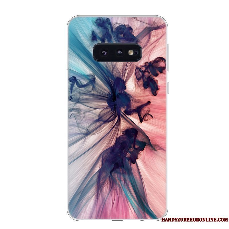 Etui Samsung Galaxy S10e Blød Blå Hvid, Cover Samsung Galaxy S10e Silikone Anti-fald Telefon