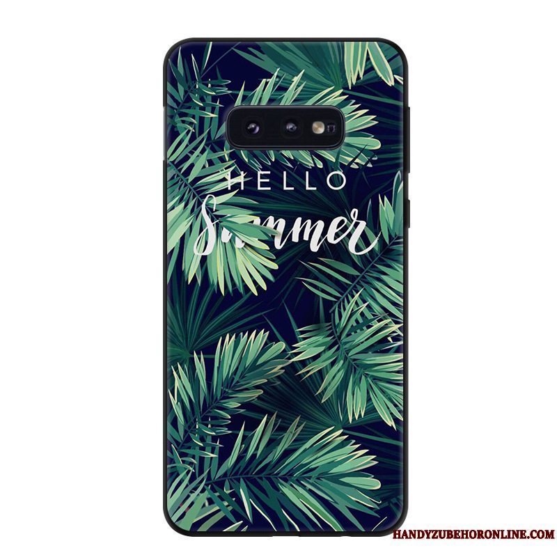 Etui Samsung Galaxy S10e Blød Nubuck Frisk, Cover Samsung Galaxy S10e Beskyttelse Grøn Af Personlighed