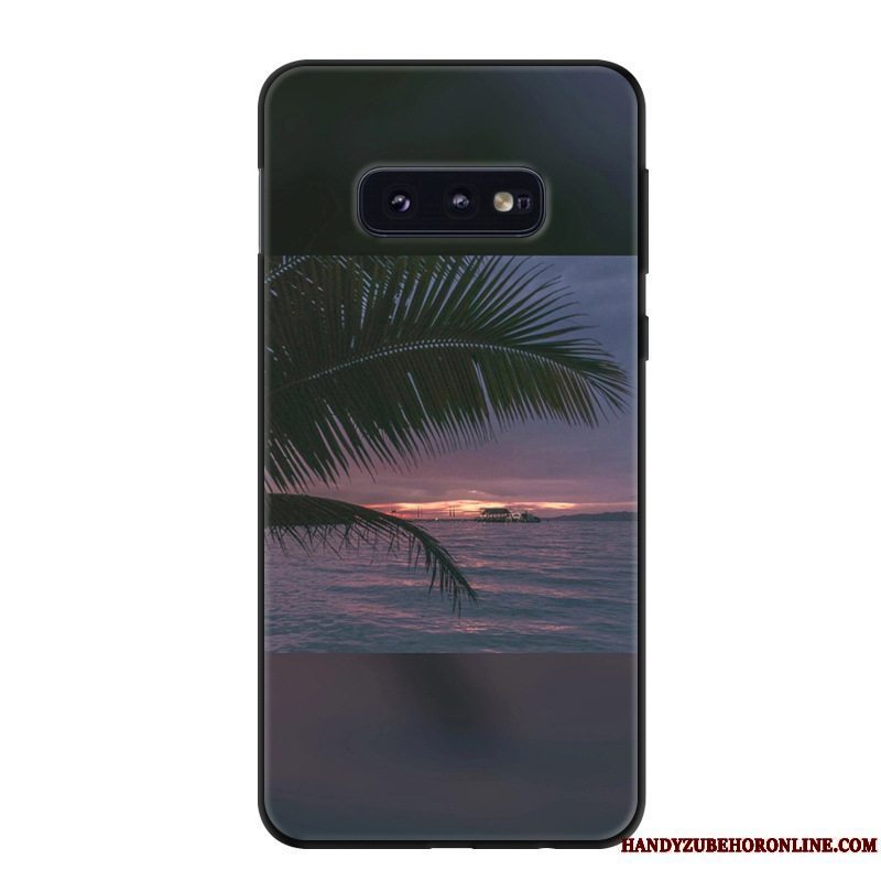 Etui Samsung Galaxy S10e Blød Nubuck Frisk, Cover Samsung Galaxy S10e Beskyttelse Grøn Af Personlighed