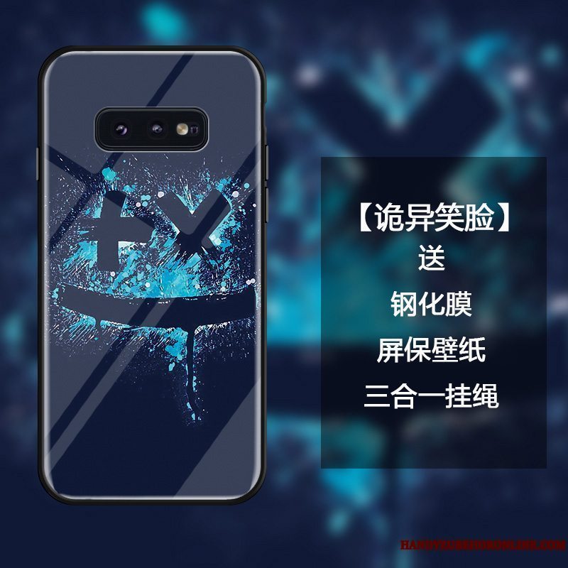 Etui Samsung Galaxy S10e Kreativ Anti-fald Alfabet, Cover Samsung Galaxy S10e Farve Blå Af Personlighed