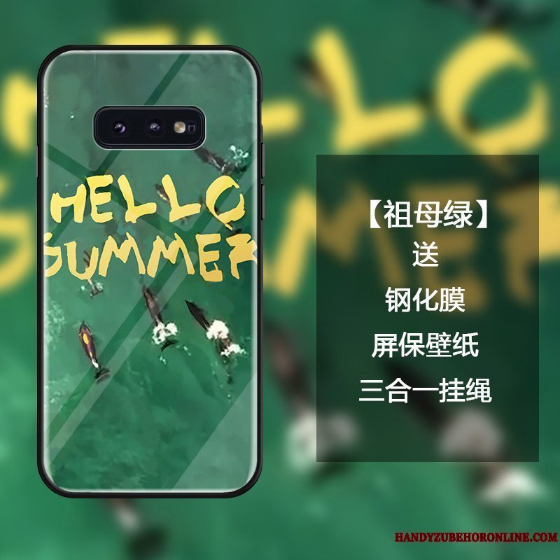 Etui Samsung Galaxy S10e Kreativ Anti-fald Alfabet, Cover Samsung Galaxy S10e Farve Blå Af Personlighed