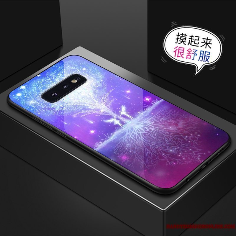 Etui Samsung Galaxy S10e Kreativ Grøn Telefon, Cover Samsung Galaxy S10e Anti-fald Glas