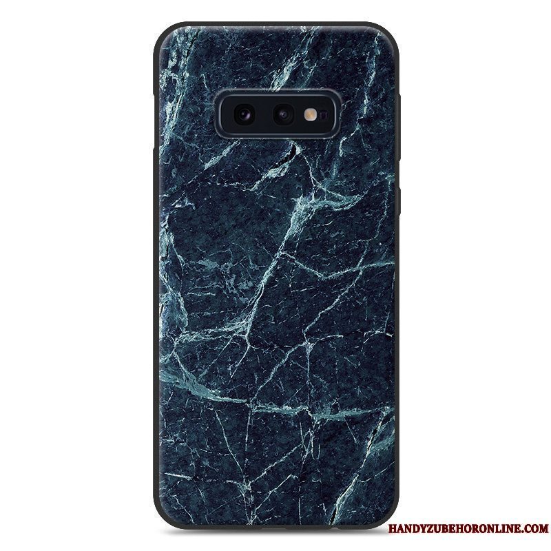 Etui Samsung Galaxy S10e Kreativ Net Red Blå, Cover Samsung Galaxy S10e Tasker Af Personlighed Anti-fald