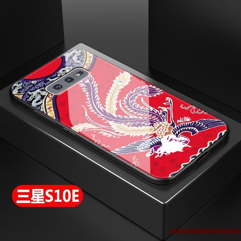 Etui Samsung Galaxy S10e Kreativ Telefonhård, Cover Samsung Galaxy S10e Mode Glas Kinesisk Stil