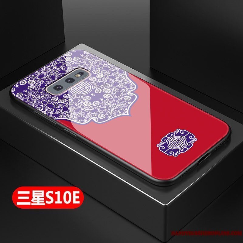 Etui Samsung Galaxy S10e Kreativ Telefonhård, Cover Samsung Galaxy S10e Mode Glas Kinesisk Stil