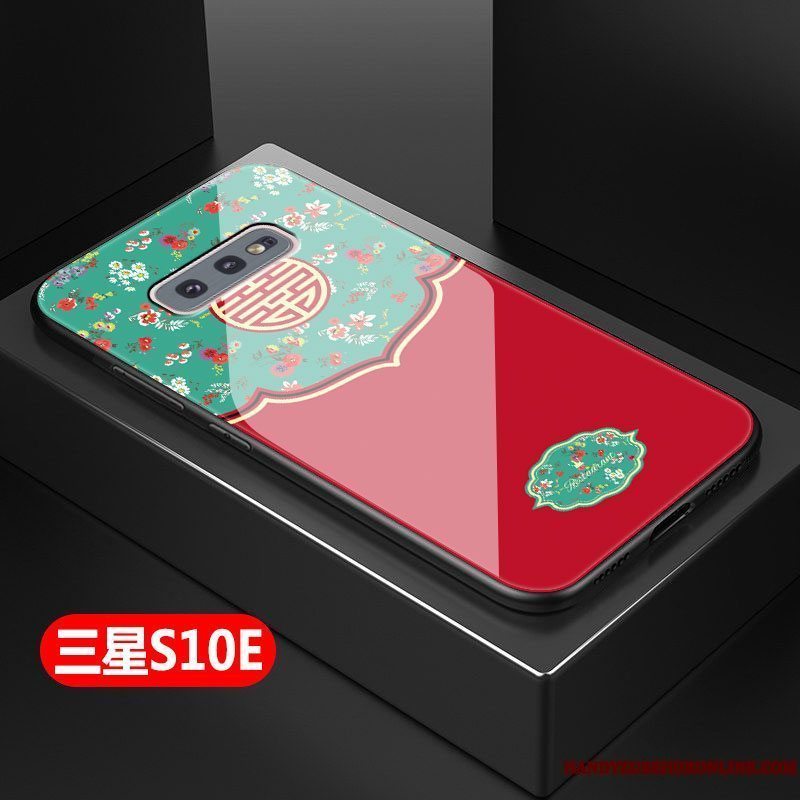 Etui Samsung Galaxy S10e Kreativ Telefonhård, Cover Samsung Galaxy S10e Mode Glas Kinesisk Stil