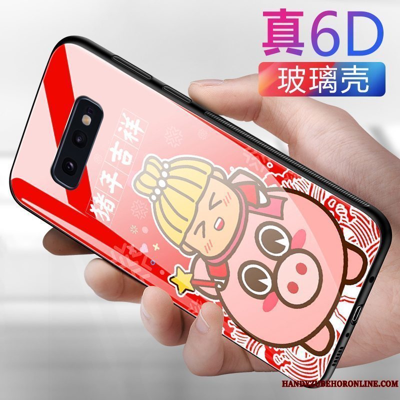 Etui Samsung Galaxy S10e Kreativ Telefonrød, Cover Samsung Galaxy S10e Silikone Anti-fald Af Personlighed