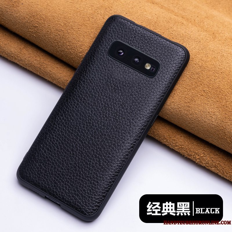 Etui Samsung Galaxy S10e Læder Simple Anti-fald, Cover Samsung Galaxy S10e Tasker Af Personlighed High End