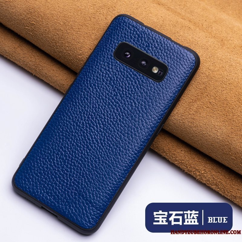 Etui Samsung Galaxy S10e Læder Simple Anti-fald, Cover Samsung Galaxy S10e Tasker Af Personlighed High End