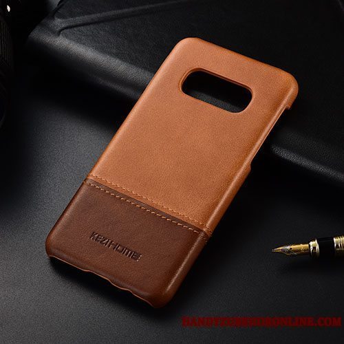 Etui Samsung Galaxy S10e Læder Telefontynd, Cover Samsung Galaxy S10e Rød