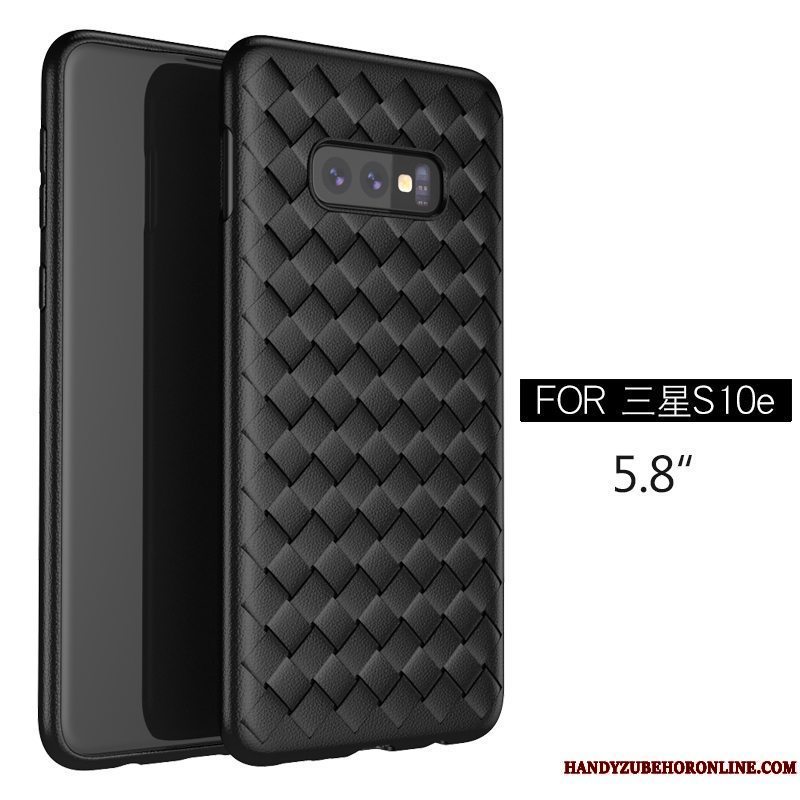 Etui Samsung Galaxy S10e Læder Udstrålende Åndbar, Cover Samsung Galaxy S10e Beskyttelse Mønster Strikkede