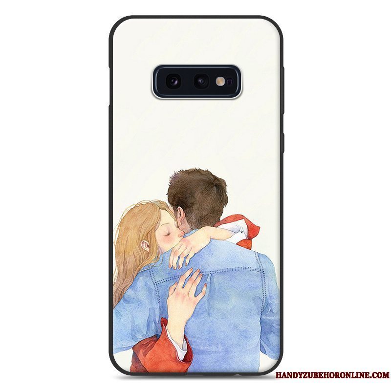 Etui Samsung Galaxy S10e Mode Frisk Telefon, Cover Samsung Galaxy S10e Silikone Net Red Simple