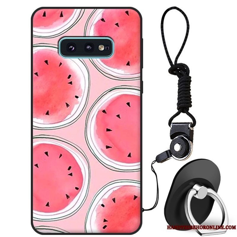 Etui Samsung Galaxy S10e Silikone Anti-fald Trendy, Cover Samsung Galaxy S10e Mode Ungdom Lyserød