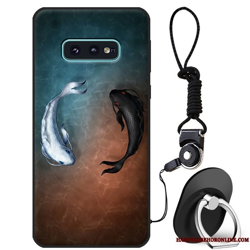 Etui Samsung Galaxy S10e Silikone Anti-fald Trendy, Cover Samsung Galaxy S10e Mode Ungdom Lyserød