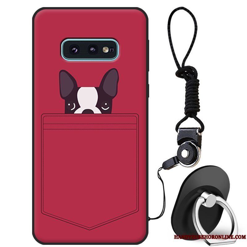 Etui Samsung Galaxy S10e Silikone Anti-fald Trendy, Cover Samsung Galaxy S10e Mode Ungdom Lyserød