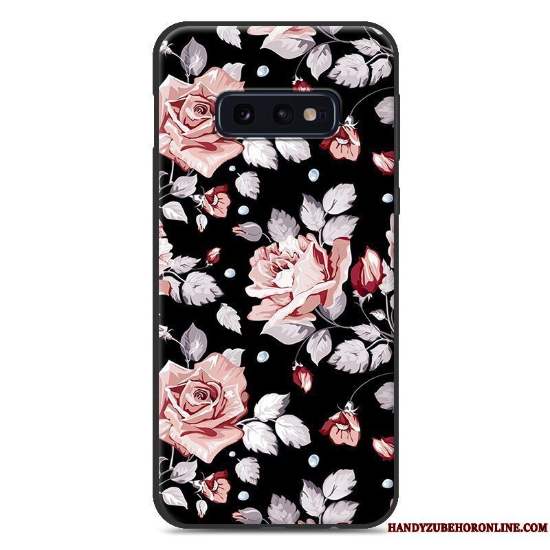 Etui Samsung Galaxy S10e Silikone Net Red Anti-fald, Cover Samsung Galaxy S10e Tasker Trend Telefon