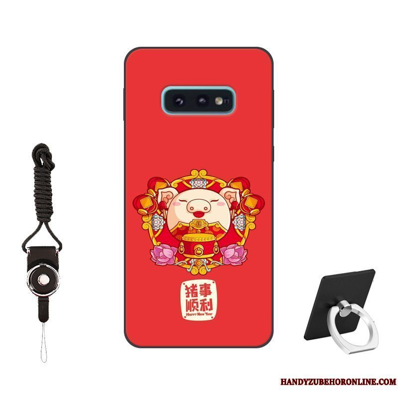 Etui Samsung Galaxy S10e Silikone Telefontilpas, Cover Samsung Galaxy S10e Blød Af Personlighed Lyserød