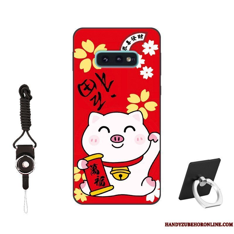 Etui Samsung Galaxy S10e Silikone Telefontilpas, Cover Samsung Galaxy S10e Blød Af Personlighed Lyserød