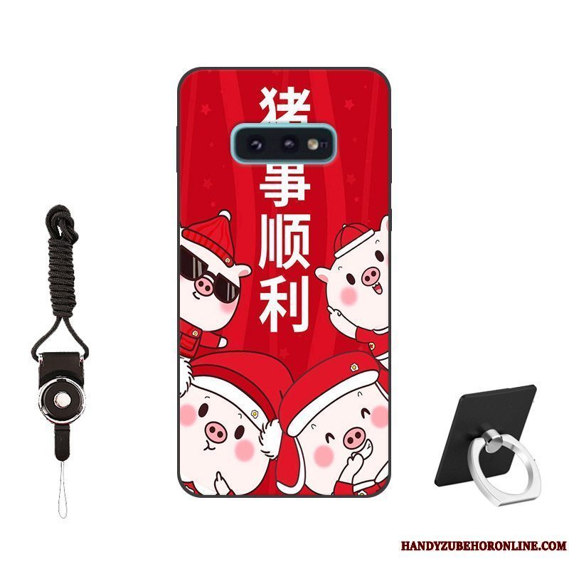 Etui Samsung Galaxy S10e Silikone Telefontilpas, Cover Samsung Galaxy S10e Blød Af Personlighed Lyserød