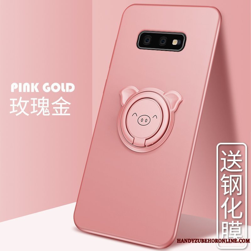 Etui Samsung Galaxy S10e Silikone Trend Nuttet, Cover Samsung Galaxy S10e Tasker Rød Af Personlighed