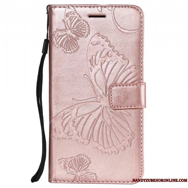 Etui Samsung Galaxy S10e Tasker Anti-fald Hængende Ornamenter, Cover Samsung Galaxy S10e Læder Telefonblå