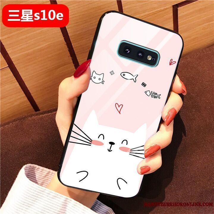 Etui Samsung Galaxy S10e Tasker Glas Kunst, Cover Samsung Galaxy S10e Silikone Hård Anti-fald