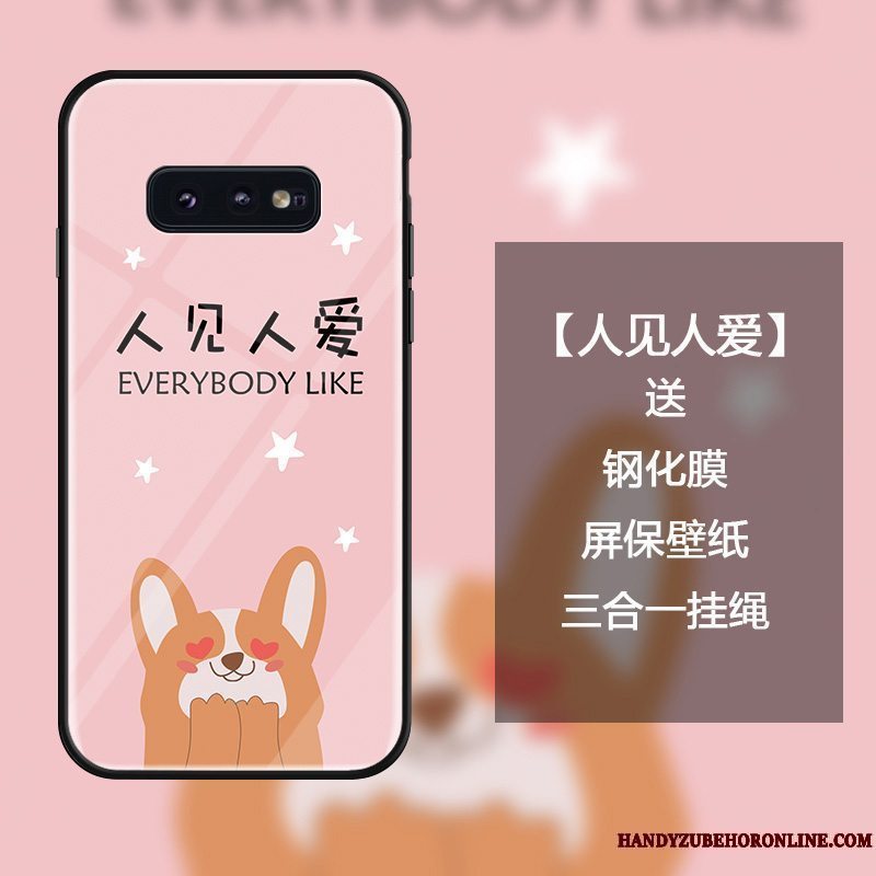 Etui Samsung Galaxy S10e Tasker Lyserød Af Personlighed, Cover Samsung Galaxy S10e Beskyttelse Hængende Ornamenter Anti-fald