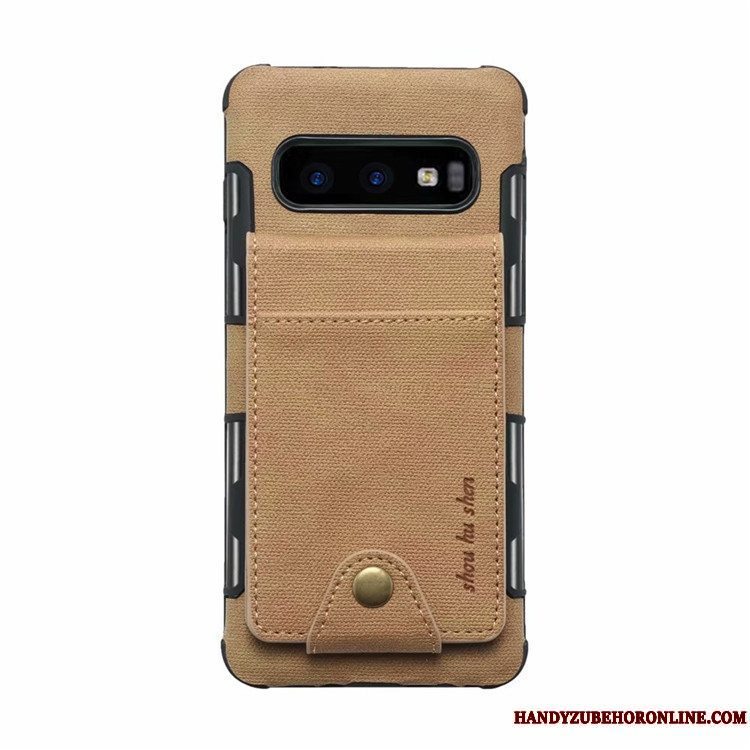 Etui Samsung Galaxy S10e Tasker Rød Telefon, Cover Samsung Galaxy S10e Læder Kort