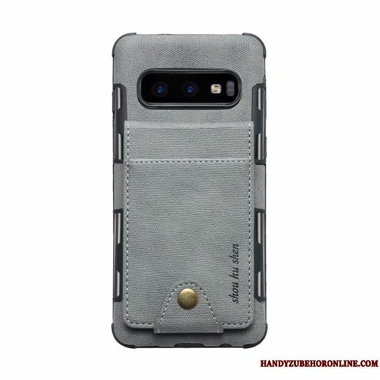 Etui Samsung Galaxy S10e Tasker Rød Telefon, Cover Samsung Galaxy S10e Læder Kort