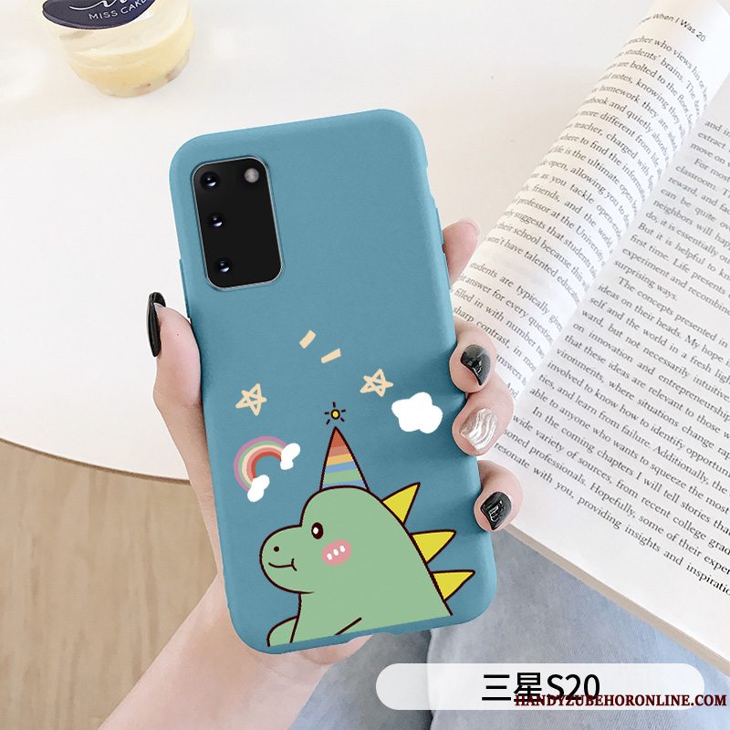 Etui Samsung Galaxy S20 Beskyttelse Anti-fald Regnbue, Cover Samsung Galaxy S20 Cartoon Blå Smuk