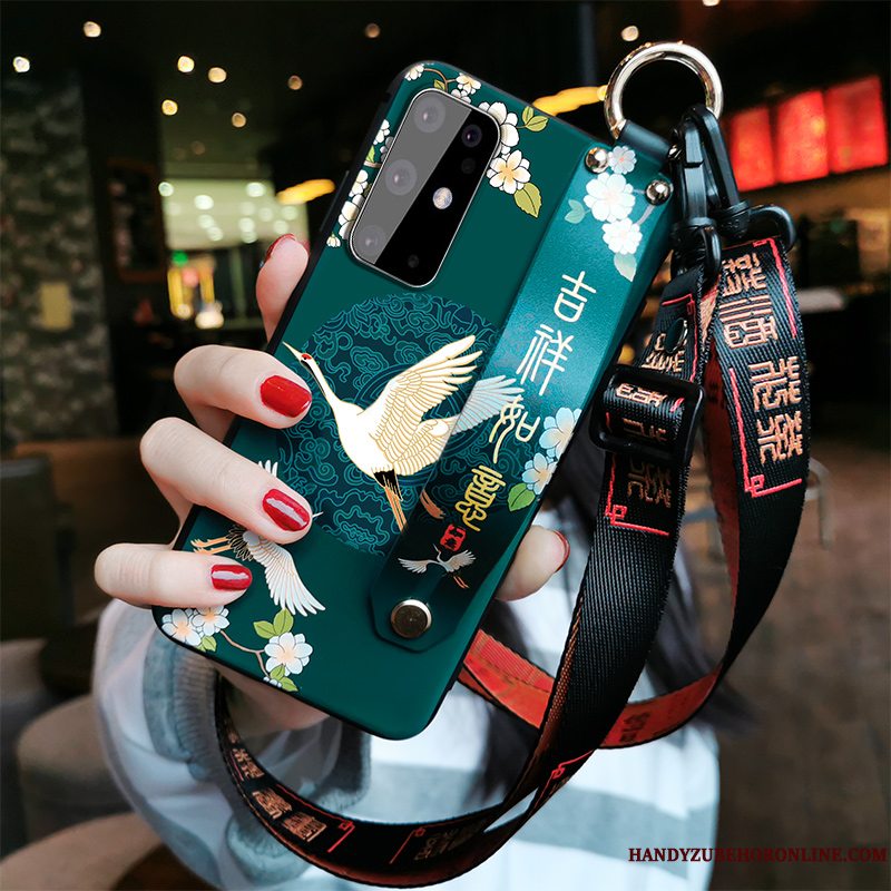 Etui Samsung Galaxy S20+ Beskyttelse Telefonnet Red, Cover Samsung Galaxy S20+ Tasker Hængende Ornamenter Kinesisk Stil