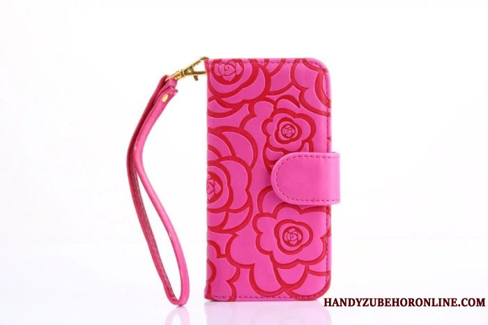 Etui Samsung Galaxy S20+ Læder Blomster Lyserød, Cover Samsung Galaxy S20+ Tegnebog