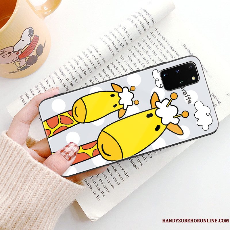 Etui Samsung Galaxy S20+ Tasker Elskeren Net Red, Cover Samsung Galaxy S20+ Cartoon Lange Løve