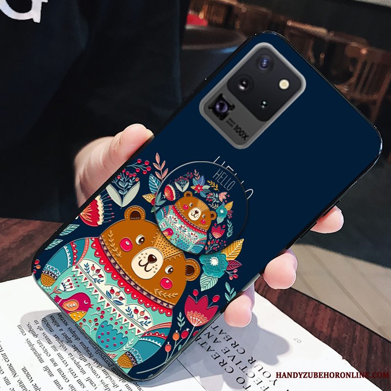 Etui Samsung Galaxy S20 Ultra Silikone Lille Sektion Kat, Cover Samsung Galaxy S20 Ultra Cartoon Gasbag Vind