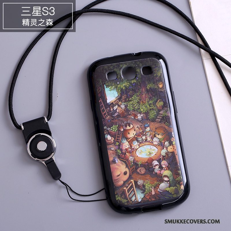 Etui Samsung Galaxy S3 Beskyttelse Telefonhængende Ornamenter, Cover Samsung Galaxy S3 Farve