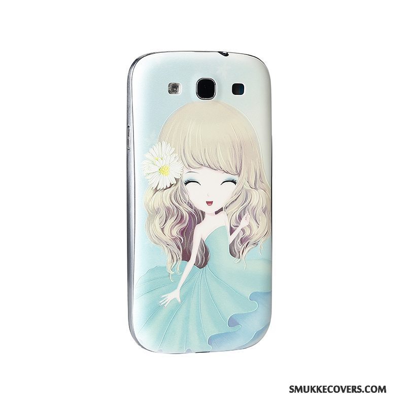 Etui Samsung Galaxy S3 Cartoon Lilla Telefon, Cover Samsung Galaxy S3 Relief Bagdæksel