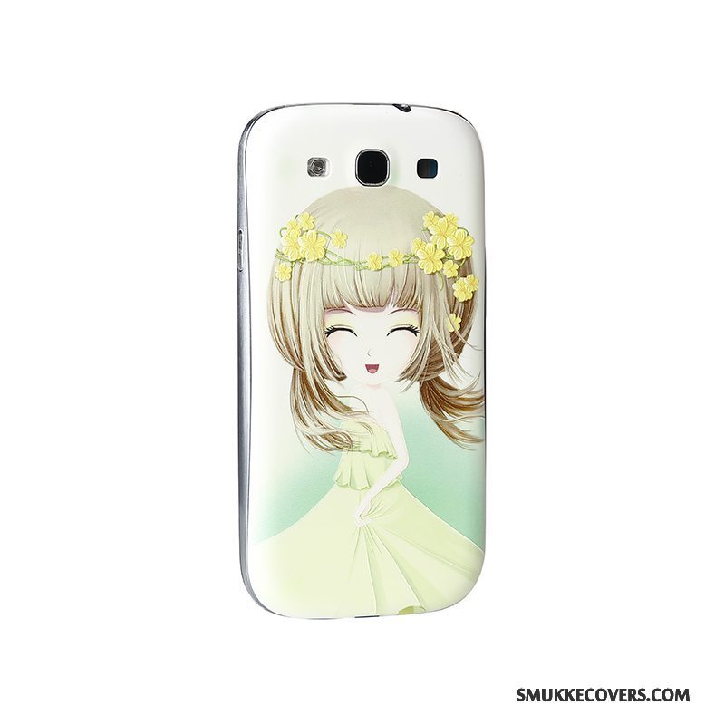 Etui Samsung Galaxy S3 Cartoon Lilla Telefon, Cover Samsung Galaxy S3 Relief Bagdæksel