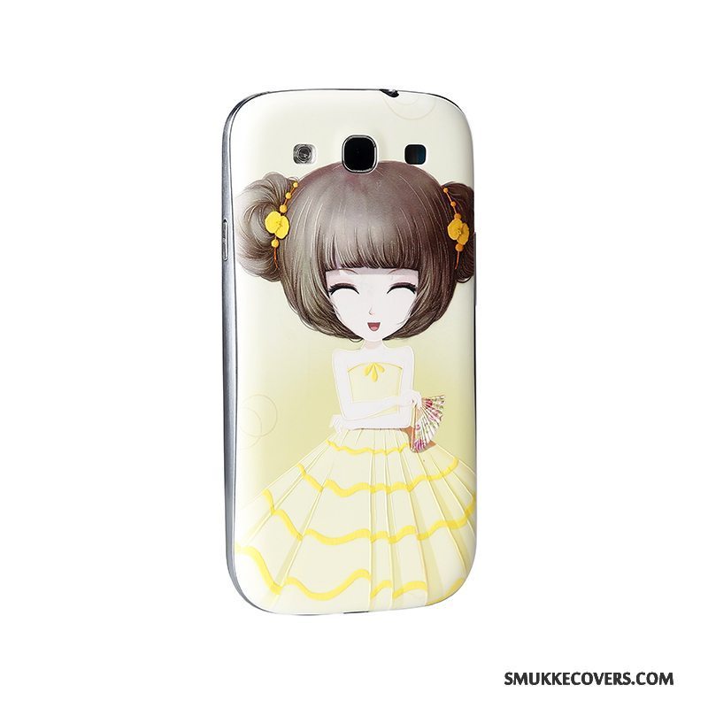 Etui Samsung Galaxy S3 Cartoon Lilla Telefon, Cover Samsung Galaxy S3 Relief Bagdæksel