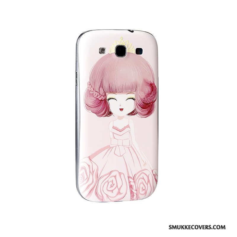 Etui Samsung Galaxy S3 Cartoon Lilla Telefon, Cover Samsung Galaxy S3 Relief Bagdæksel