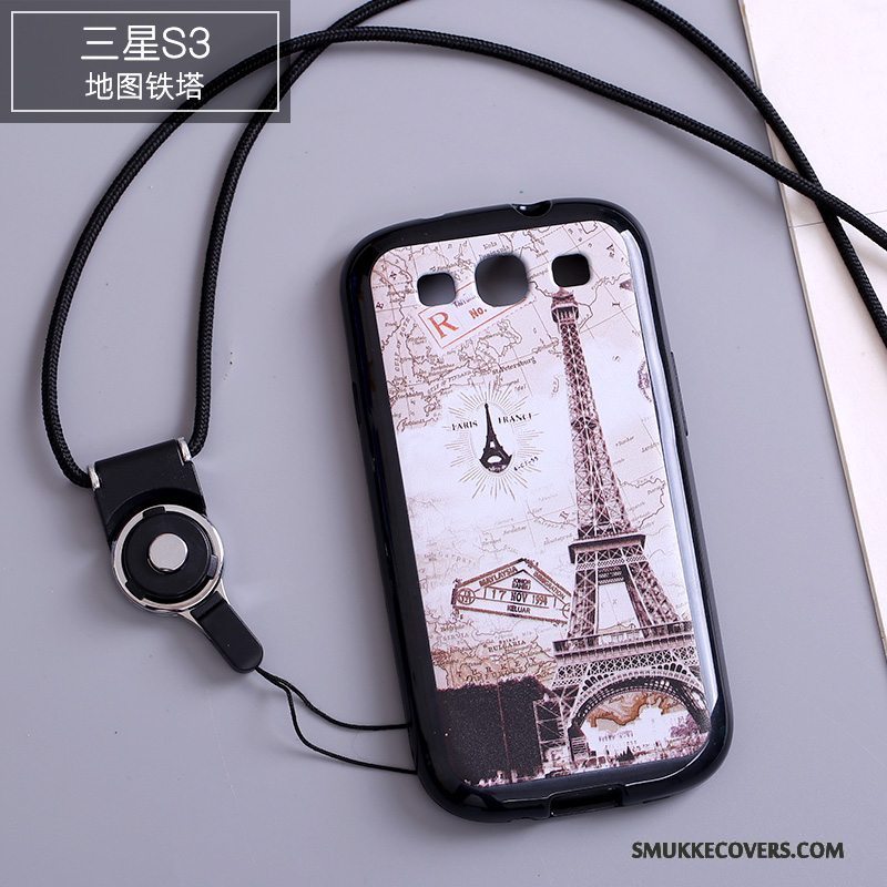 Etui Samsung Galaxy S3 Cartoon Telefonhængende Ornamenter, Cover Samsung Galaxy S3 Beskyttelse