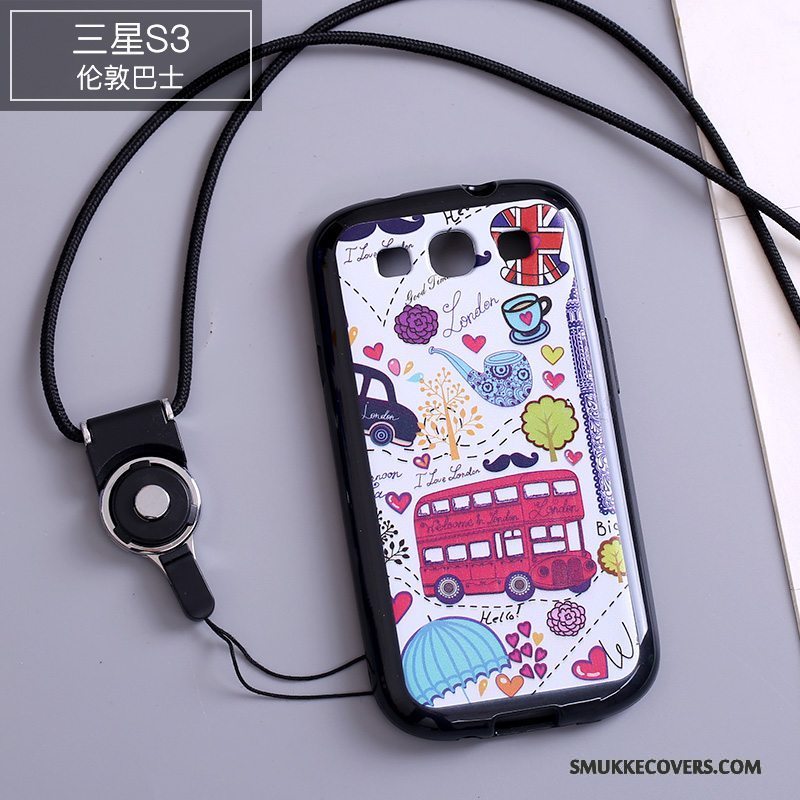 Etui Samsung Galaxy S3 Cartoon Telefonhængende Ornamenter, Cover Samsung Galaxy S3 Beskyttelse