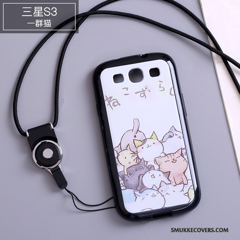 Etui Samsung Galaxy S3 Cartoon Telefonhængende Ornamenter, Cover Samsung Galaxy S3 Beskyttelse