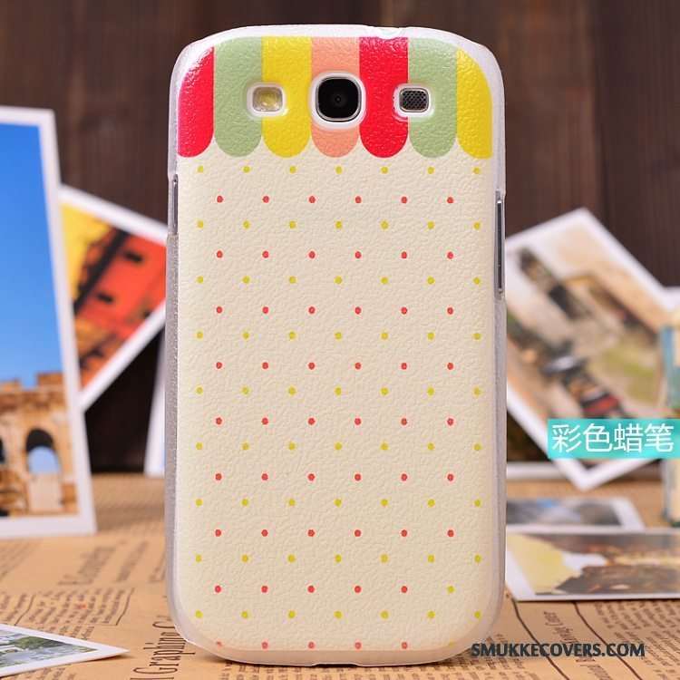 Etui Samsung Galaxy S3 Læder Lyse Telefon, Cover Samsung Galaxy S3 Beskyttelse Trend Mønster