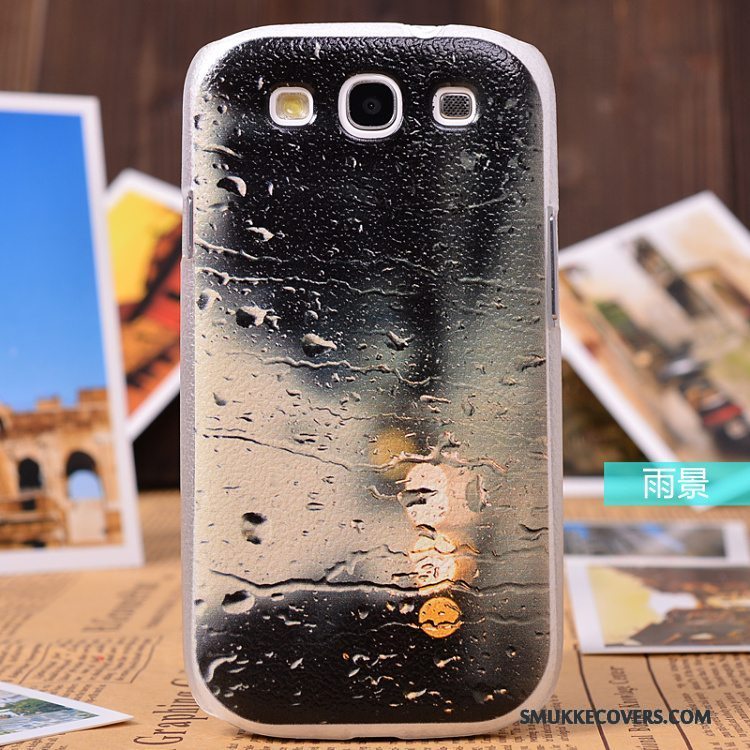 Etui Samsung Galaxy S3 Læder Telefontilbehør, Cover Samsung Galaxy S3 Malet Orange Mønster