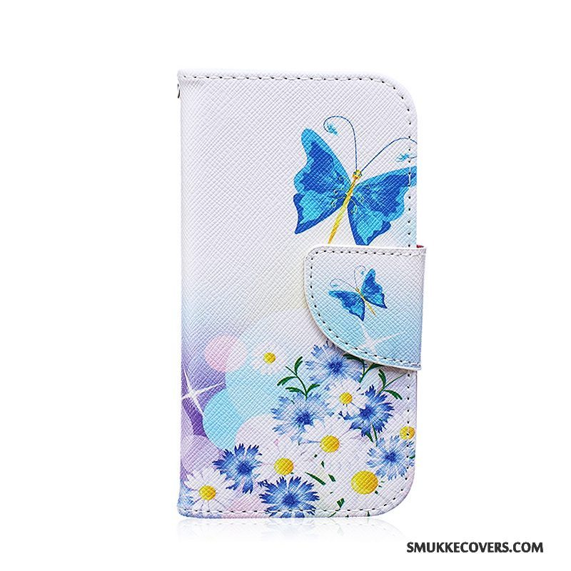 Etui Samsung Galaxy S3 Malet Hvid Telefon, Cover Samsung Galaxy S3 Folio