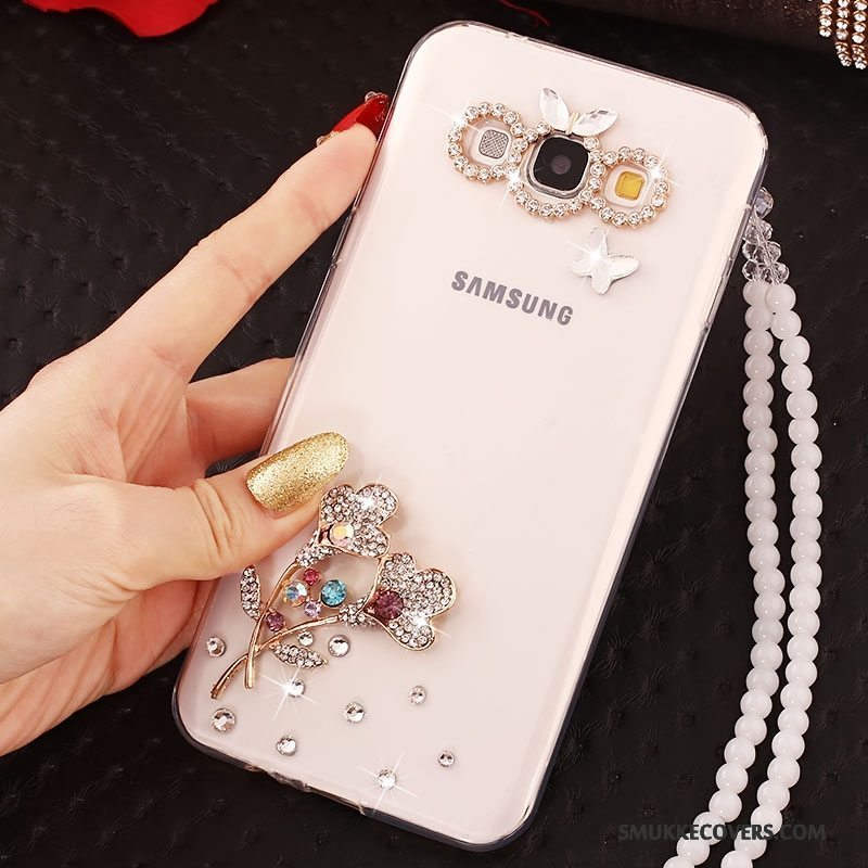 Etui Samsung Galaxy S3 Silikone Lyserød Gennemsigtig, Cover Samsung Galaxy S3 Strass Telefonanti-fald