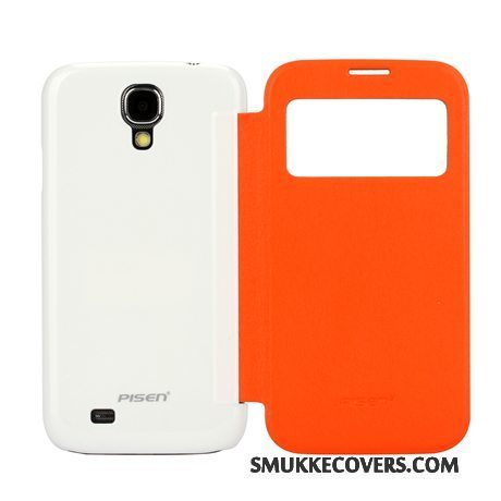 Etui Samsung Galaxy S4 Læder Anti-fald Bagdæksel, Cover Samsung Galaxy S4 Beskyttelse Trend Vinduer